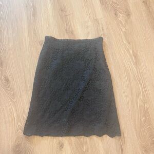 Gothic Black Lace Skirt